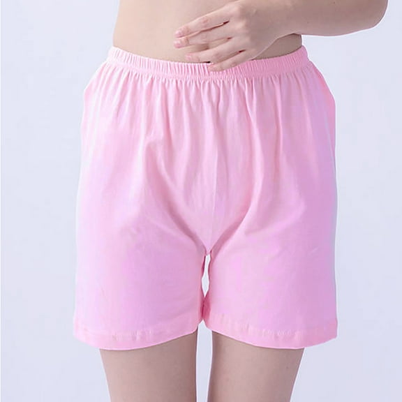 uublik Boxer Briefs for Women Pink Seamless High Waisted Boxer Briefs Comfy Stretch Shorts