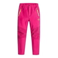 thumbnail image 1 of uublik Boys Girls Joggers Size 7-16 Fleece Lined Sweatpants Casual Trendy Workout Sweat Pants Fall Winter Workout Trousers Hot Pink, 1 of 2