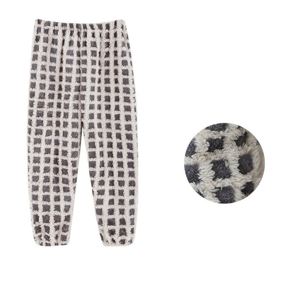 uublik Boys Girls Pajamas Pants Size 3T-14 Fleece Lined Sweatpants Casual Trendy Workout Sweat Pants Fall Winter Workout Trousers Gray