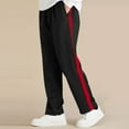 thumbnail image 1 of uublik Boys Girls Pant Size 7-18 Casual Pants Elastic Waist Hiking School Uniform Sweatpants Joggers Wine, 1 of 5