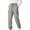 thumbnail image 1 of uublik Boys Girls Pants Size 3T-14 Kids Cargo Pants Elastic Waist Lightweight Outdoor Jogger Pants Gray, 1 of 5