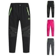 thumbnail image 1 of uublik Boys Girls Sweatpants Size 7-16 Fleece Lined Sweatpants Casual Trendy Workout Sweat Pants Fall Winter Workout Trousers Black, 1 of 5