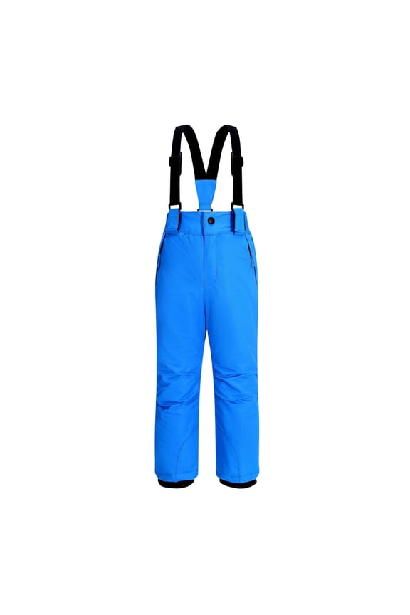 Boys Girls Track Pants Size 4T-19 Ski Pants for Outdoor Windproof Waterproof Warm and Thick Unisex Pants Blue