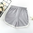 thumbnail image 1 of uublik Boys Girls Workout Shorts Size 1T-7 Elastic Waist Jogger Shorts Gym Cool Summer Shorts Gray, 1 of 3