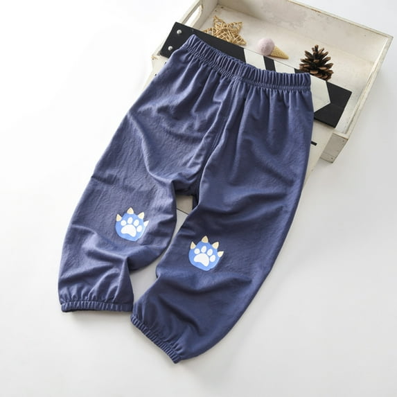 uublik Boys Pants Dinosaur Printed Elastic Waist Soft Going Out Pants Sizes 2T-6