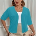 thumbnail image 1 of uublik Cardigans for Women Open Front Cardigans Breathable Soft 3/4 Sleeve Cardigan Jackets Mint Green, 1 of 5