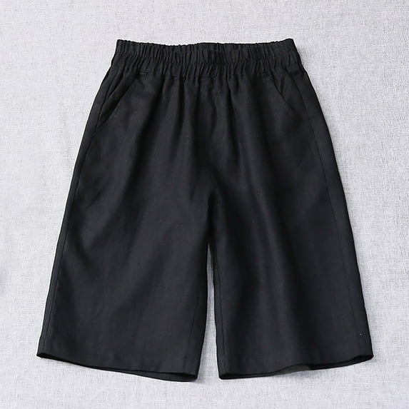 uublik Casual Shorts for Women Super Soft Plus Size Loose Shorts Casual Black