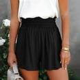 thumbnail image 1 of uublik Comfy Shorts for Women Loose Super Soft Casual Shorts Black, 1 of 5