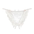 thumbnail image 1 of uublik Cute Panties for Women White Hallowed Out Women' s Underwear Lightweight Soft Lace High Waist Panties, 1 of 4