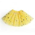 thumbnail image 1 of uublik Cute Skirts for Girls Yellow Layered Mesh Skirt Party Birthday Dance Princess Skirt Size 1T-6, 1 of 2
