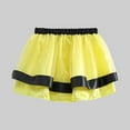 thumbnail image 1 of uublik Cute Skirts for Girls Yellow with Shorts Tutu Dress Up Clothes Tulle Skirt for Birthday Princess Costume Party Size 3T-8, 1 of 3
