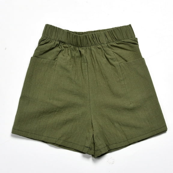 uublik Comfy Shorts for Women Loose Super Soft Shorts Casual Summer Green