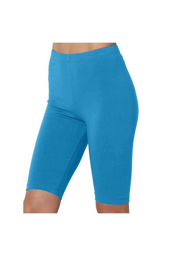 Elastic Shorts for Women Seamless Scrunch Butt Booty Lifting Sweatpant Shorts Women Sky Blue XXXXL