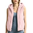 thumbnail image 1 of uublik Fleece Vest for Women Pink Casual Sleeveless Open Front Winter Warm Fuzzy Jacket with Pockets, 1 of 8