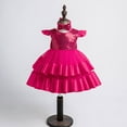 thumbnail image 1 of uublik Formal Dresses for Teen Girls Size 1T-8 Sleeveless Princess Sequin Dresses Flower Girl Wedding Birthday Party Dresses Hot Pink, 1 of 4