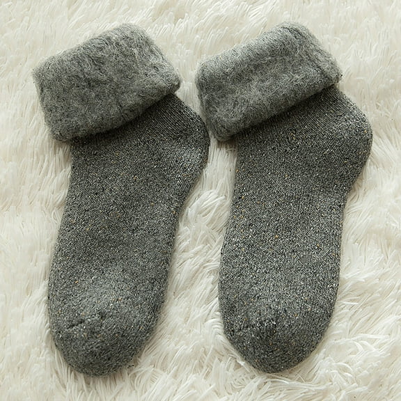 uublik Fuzzy Socks for Women Christmas Thicken Fashion Chunky Socks Warm Sleep Socks