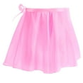 thumbnail image 1 of uublik Girls Athletic Skirt Pink Dance Skirt Chiffon Kids Ballet Wrap Skirts Size 5T-13, 1 of 2
