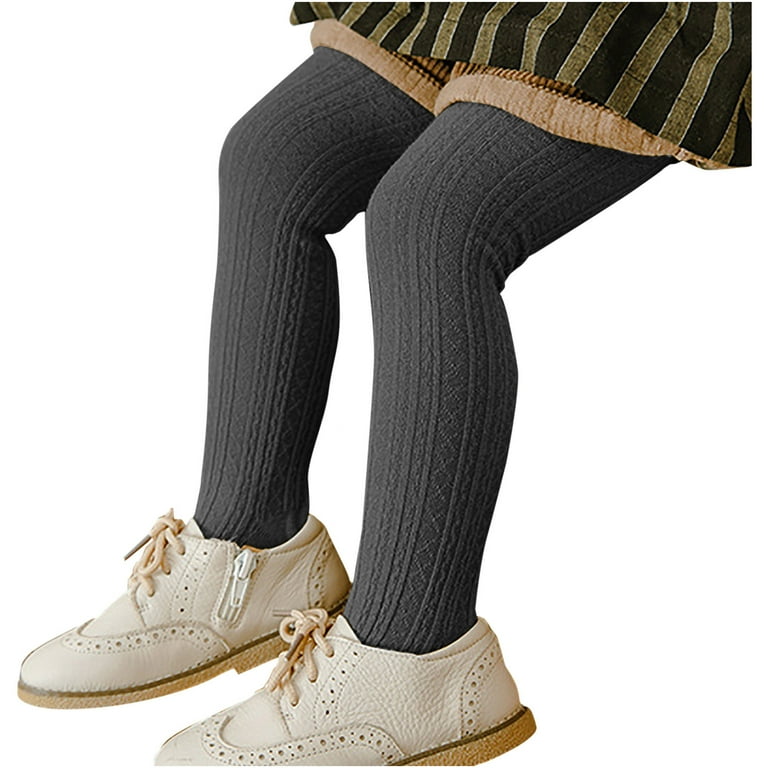 uublik Girls Fleece Lined Tights Winter Warm Stockings Elastic Slouch Socks 2 12 Years Old