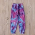 thumbnail image 1 of uublik Girls Khaki Pants Tie-dye Fashion with Pockets Loose Kids Jogger Cargo Pants 4-12 Years, 1 of 5