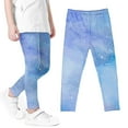 thumbnail image 1 of uublik Girls Leggings Multicolor Tie Dye Full Length Leggings Soft Comfortable Footless Leggings Stretchy Tights Pants, Size 3T-8, 1 of 4