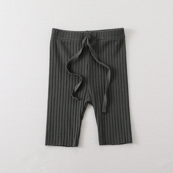 uublik Girls Pants Summer Loose Mosquito Pants Sweatpants Gray, Size 3M-16M
