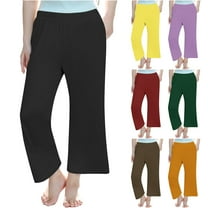 uublik Girls School Uniform Pants Size 4T-14 Casual Pants Elastic Waist Hiking School Uniform Sweatpants Joggers Black