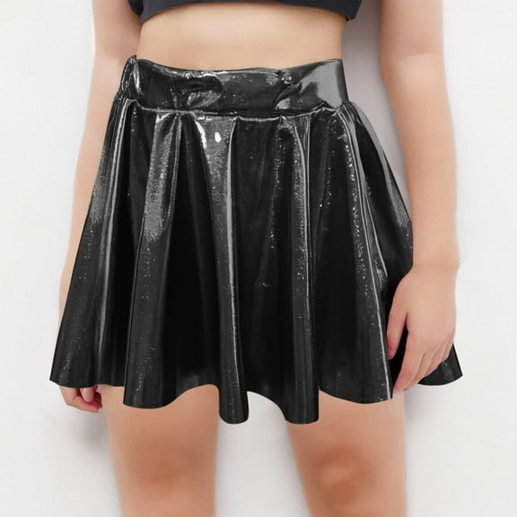 uublik Girls Skirt Black Sequin Skirt Birthday Holiday Party Girls Short Skirt Size 4T-14