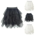 thumbnail image 1 of uublik Girls Skirts Black Layered Mesh Skirt Party Birthday Dance Princess Skirt Size 2T-13, 1 of 6