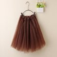 thumbnail image 1 of uublik Girls Skirts Coffee Mini Skirts High Elastic Waisted Tiered Ruffle Skirt 4T-14, 1 of 3