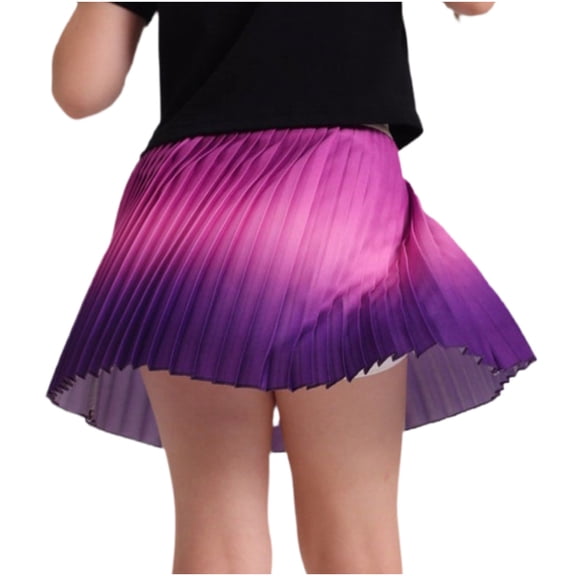 uublik Girls Skirts Purple Mini Skirts High Elastic Waisted Tiered Ruffle Skirt Size 5T-11