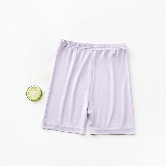 uublik Girls Under Dress Shorts Size 2T-10 Cartwheel Shorts Girl Bike Shorts Kids Biker Under Dress Dance Shorts Girls Clothes Purple