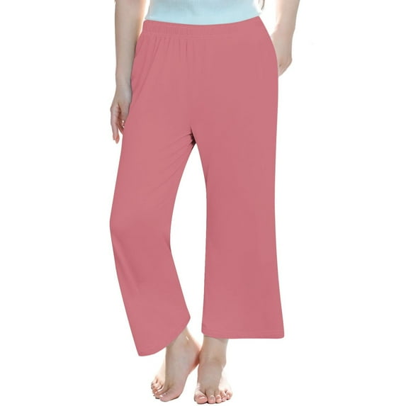 uublik Girls Uniform Pants Size 4T-14 Casual Pants Elastic Waist Hiking School Uniform Sweatpants Joggers Watermelon Red