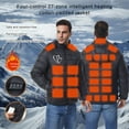 thumbnail image 1 of uublik Heated Jacket Men Windproof Outdoor Heated Coat Mountain Windbreaker Black, 1 of 4