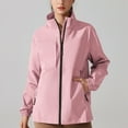 thumbnail image 1 of uublik Hiking Jacket Women Long Sleeve Casual Loose Outwear with Pockets Pink Clothes, 1 of 5