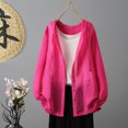 thumbnail image 1 of Asgosdo Jackets for Women Trendy Long Sleeve Casual Loose Outwear Hot Pink Clothes, 1 of 4