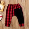 thumbnail image 1 of uublik Kids Sweat Pants Plaid Printed Elastic Waist Loose with Pockets Track Pants, 1 of 5