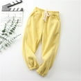 thumbnail image 1 of uublik Kids Sweat Pants Solid Colour with Pockets Cozy Drawstring Waist Jogger Cargo Pants 2-39 Years, 1 of 5