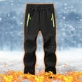 thumbnail image 1 of uublik Kids Sweatpants Fleece Lined Fashion Warmth Waterproof Kids Snow Pants 5-16 Years, 1 of 5