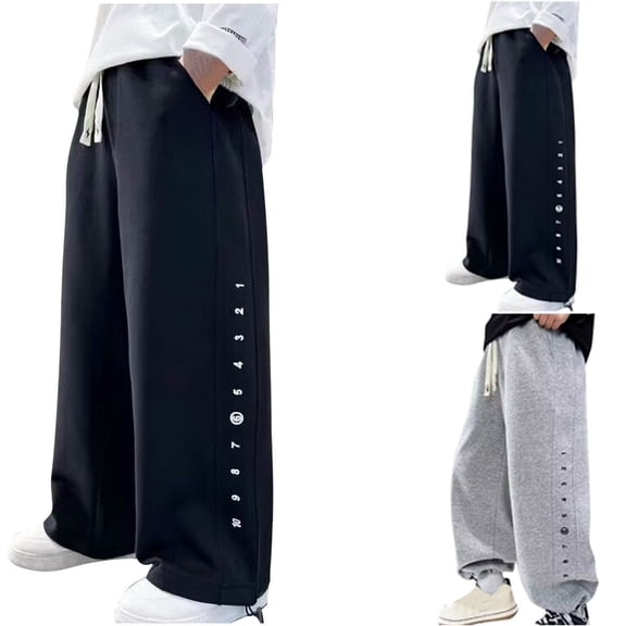 uublik Kids Sweatpants Size 6-16 Fleece Lined Sweatpants Casual Trendy Workout Sweat Pants Fall Winter Workout Trousers Black