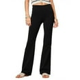 thumbnail image 1 of uublik Ladies Leggings Black High Waist Yoga Pants Soft Comfy Workout Running Leggings for Women, 1 of 3