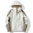 thumbnail image 1 of uublik Light Rain Jacket Women Waterproof Waterproof Rain Coat with Hood for Travel Windbreaker Khaki Clothes, 1 of 3