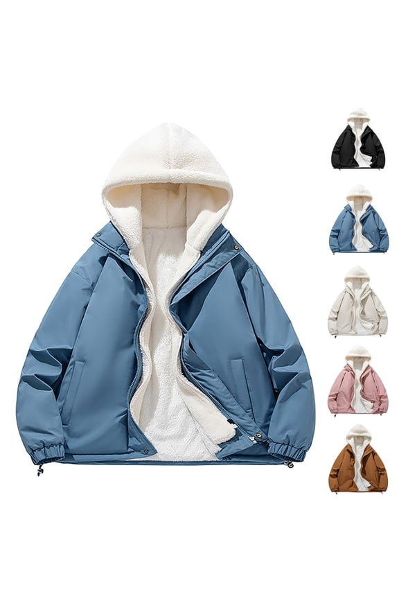Lightweight Down Jacket Men Winter Warm Snow Coat Windbreaker Hooded Work Outerwear Snowboarding Jackets Blue