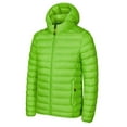 thumbnail image 1 of uublik Lightweight Puffer Jacket Men Winter Warm Snow Coat Windbreaker Hooded Work Outerwear Snowboarding Jackets Mint Green, 1 of 2