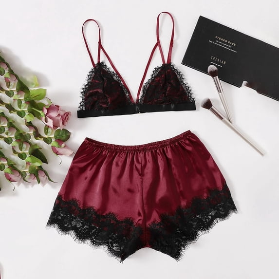 uublik Lingerie Set for Women Sexy Naughty Babydoll Plus Size Lace Sexy Naughty Bodysuit