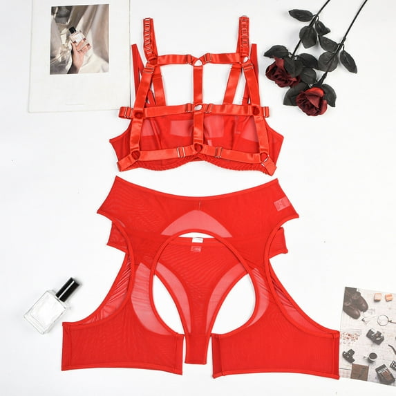 uublik Lingerie Set for Women Sexy Naughty Babydoll Plus Size Lace Sexy Naughty Bodysuit