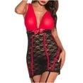 thumbnail image 1 of uublik Lingerie Set for Women Sexy Naughty Plus Size Lace Sexy Naughty Bodysuit Babydoll, 1 of 5