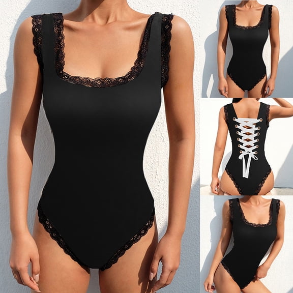 uublik Lingerie Set for Women Sexy Naughty Plus Size Sexy Naughty Babydoll Bodysuit Lace