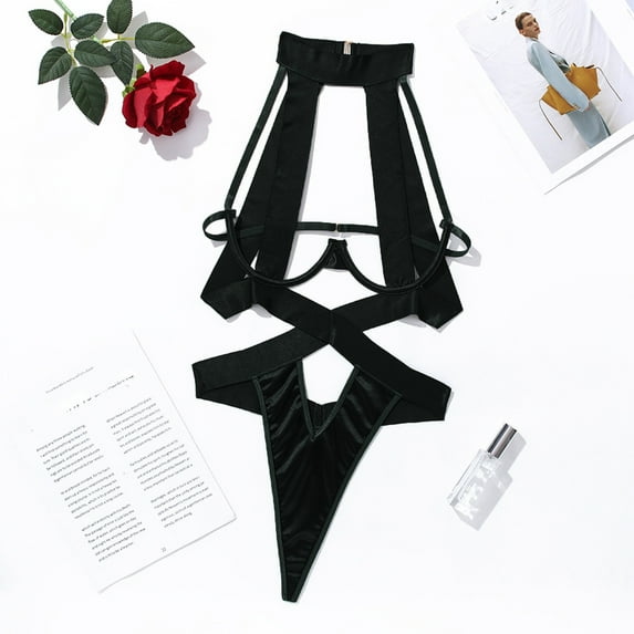 uublik Lingerie Set for Women Sexy Naughty Sexy Naughty Babydoll Lace Bodysuit Plus Size