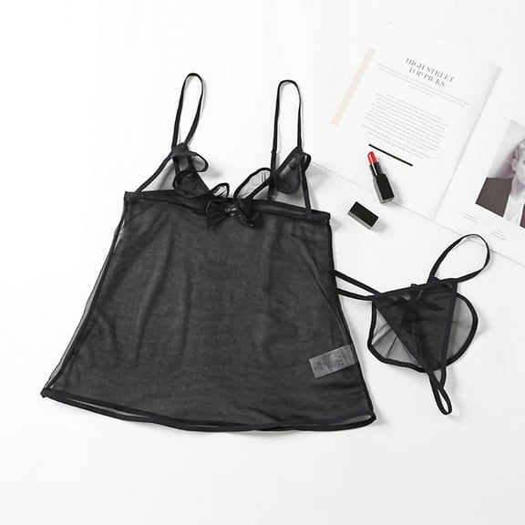 uublik Lingerie Set for Women Sexy Naughty Sexy Naughty Babydoll Plus Size Bodysuit Lace