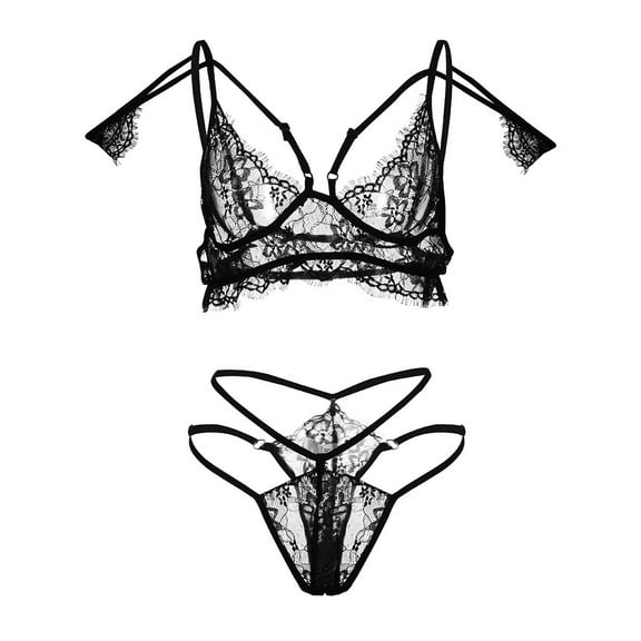 uublik Lingerie Set for Women Sexy Naughty Sexy Naughty Bodysuit Lace Babydoll Plus Size